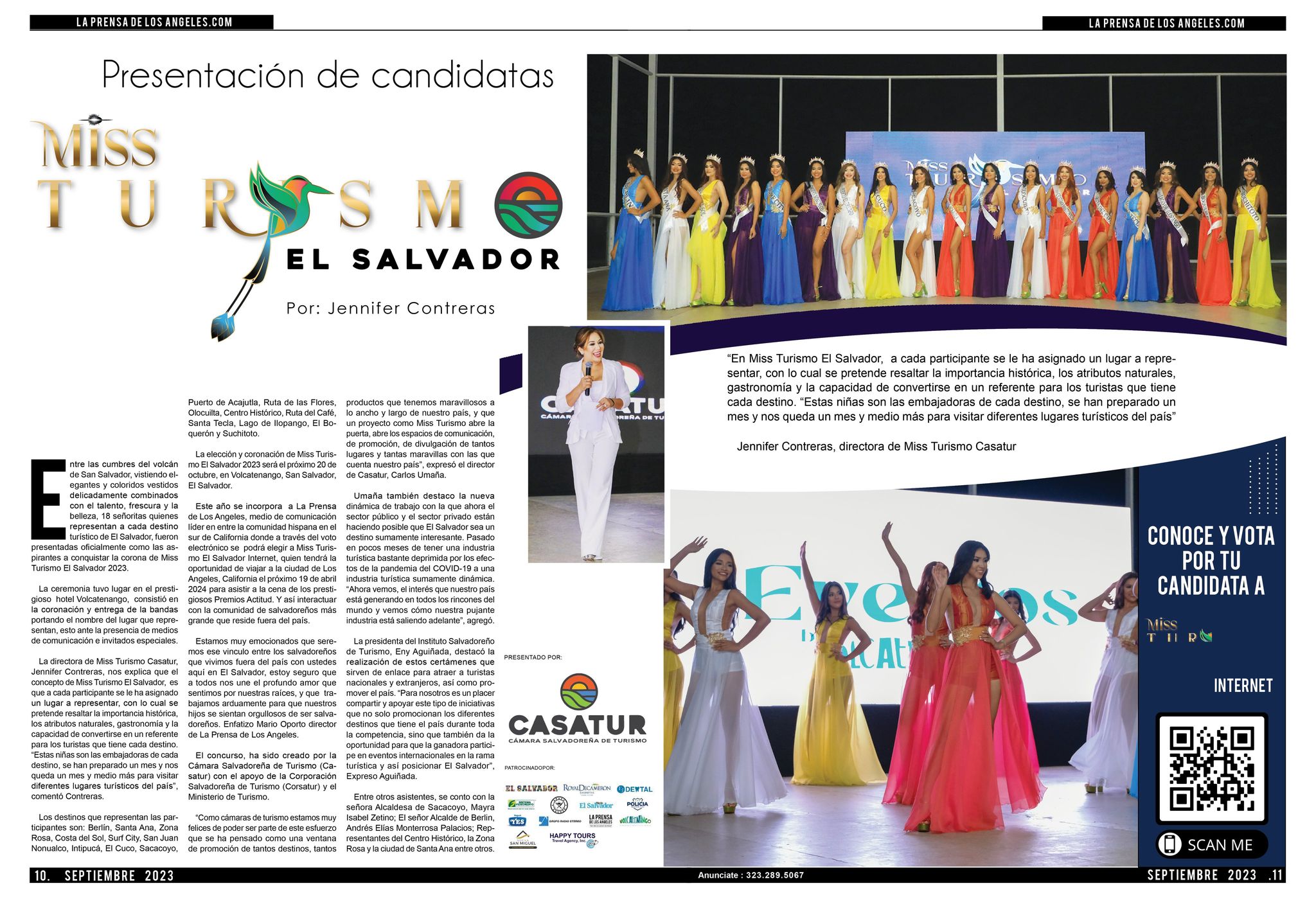 Presentación de Candidatas a Miss Turismo El Salvador